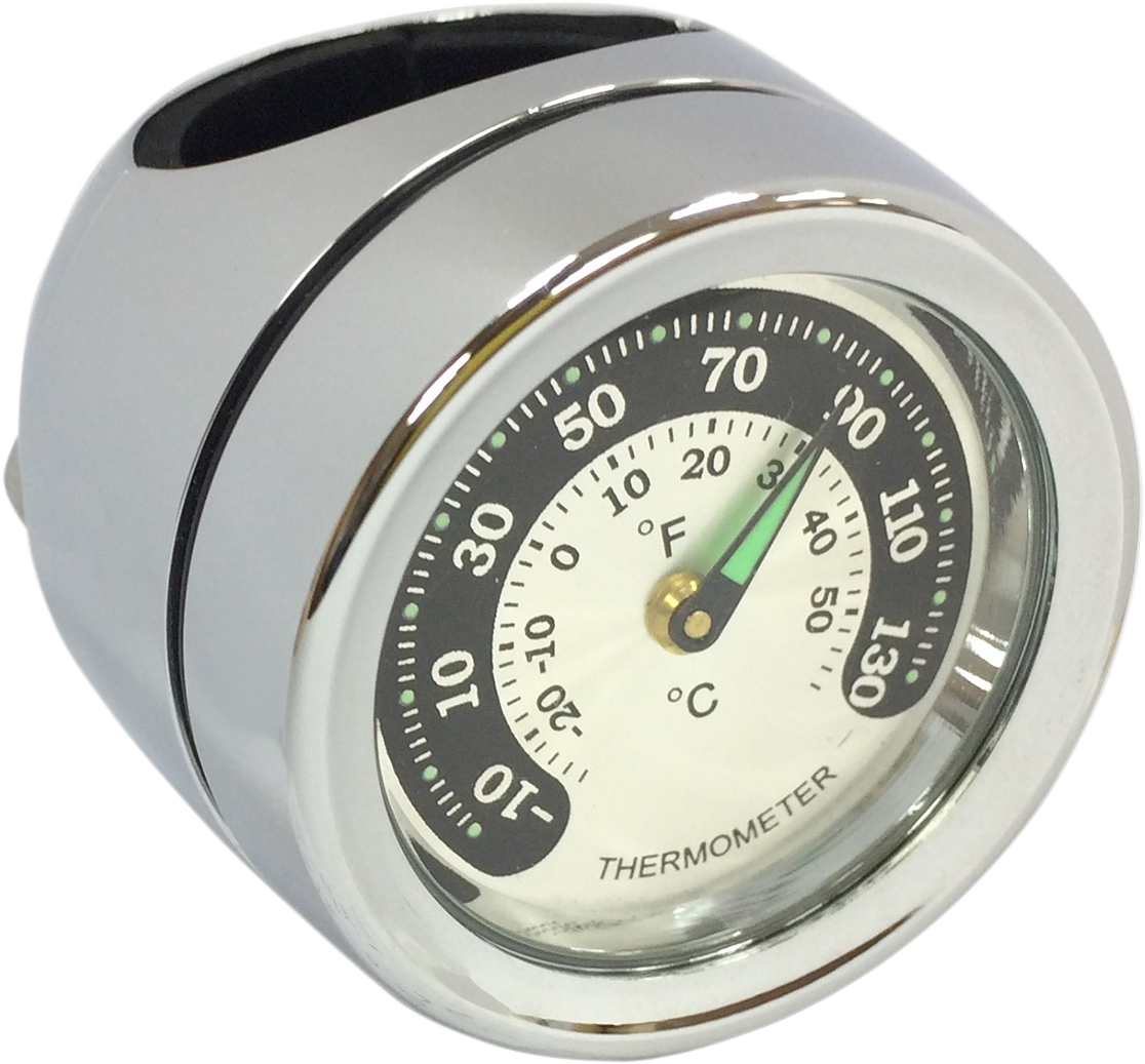 Handlebar Mount Clock - Chrome - For 1" Bar