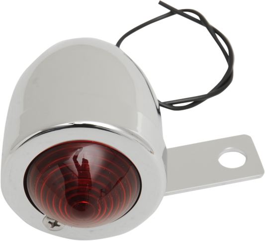 Bullet Light - Bottom-Mount - Amber Lens - Chrome