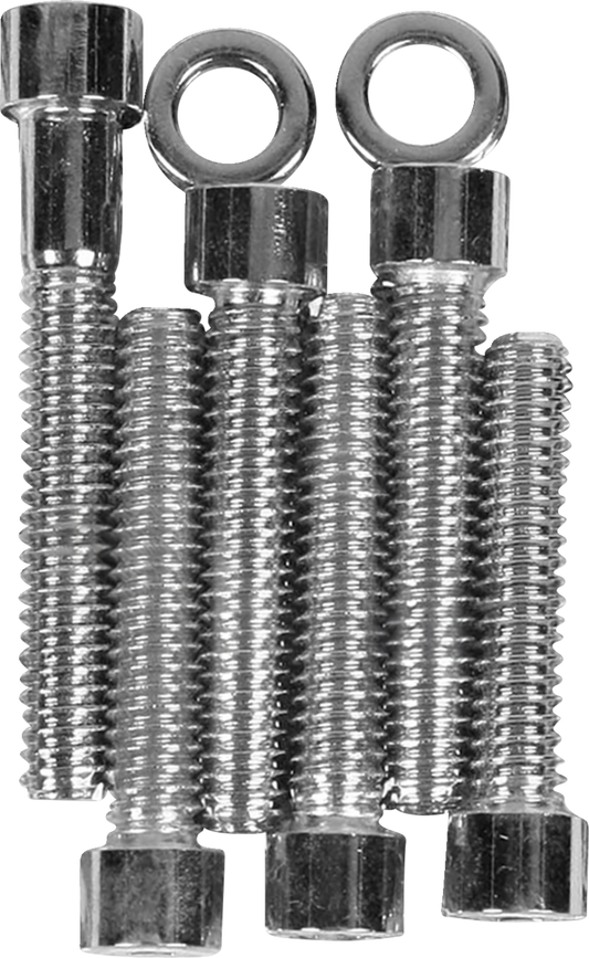 Bolt Kit - Cam Cover - Knurled - Black/Chrome - '99-'17 Twin Cam