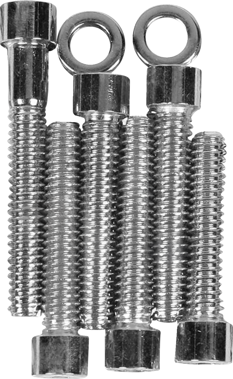 Bolt Kit - Cam Cover - Knurled - Chrome - '70-'84 Harley-Davidson