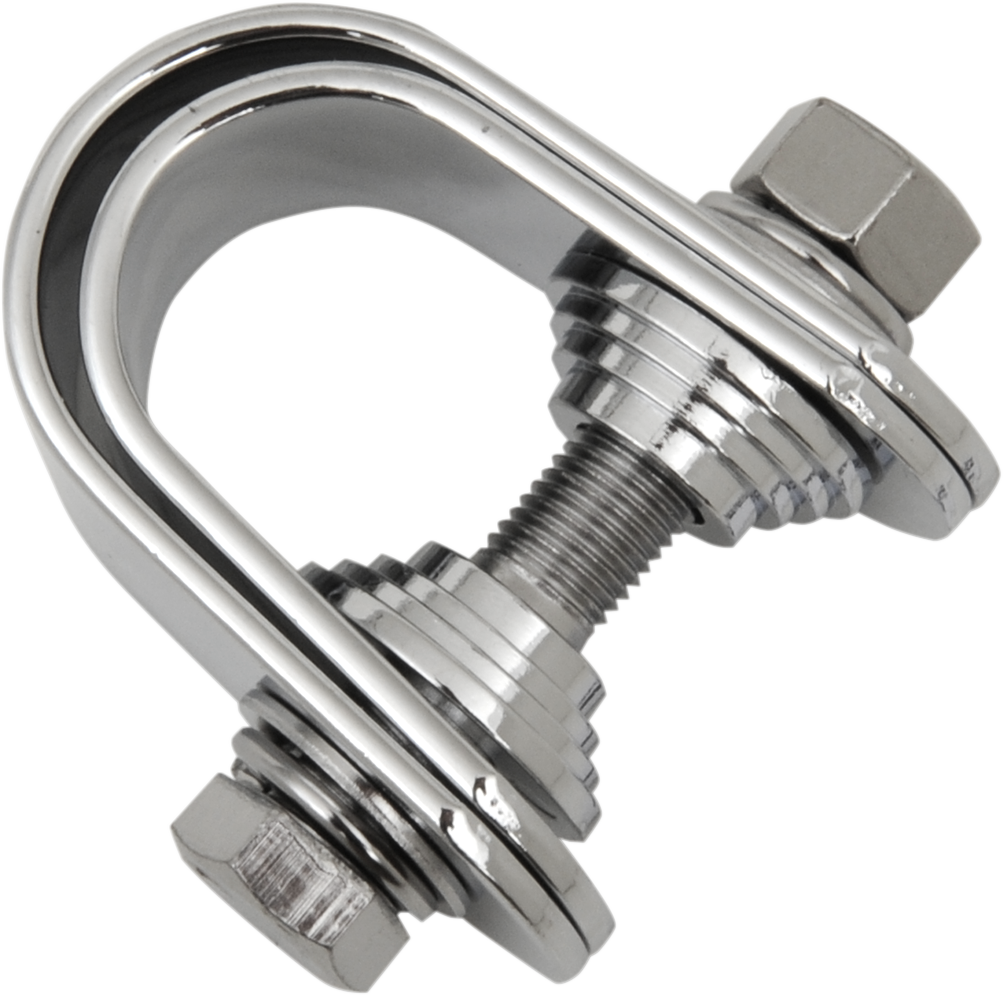 Mini Speedometer/Tachometer Clamp - For 1"/1.25" Tube - Chrome