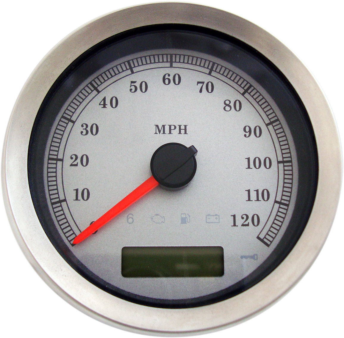 Programmable Speedometer - Silver Face - MPH - HD
