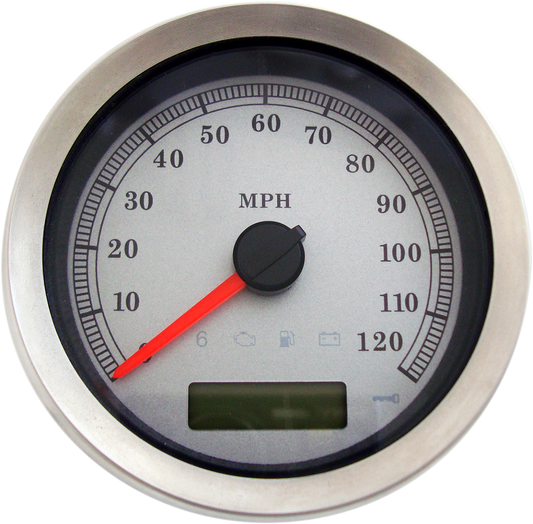 Programmable Speedometer - Silver Face - MPH - HD