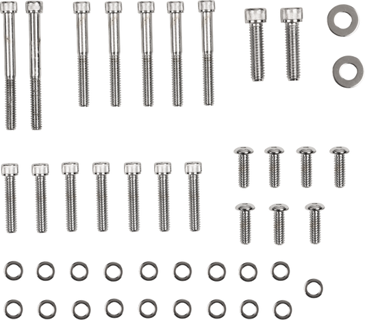Bolt Set - Inner/Outer Primary/Inspection/Derby Cover - Smooth - Softail/Dyna