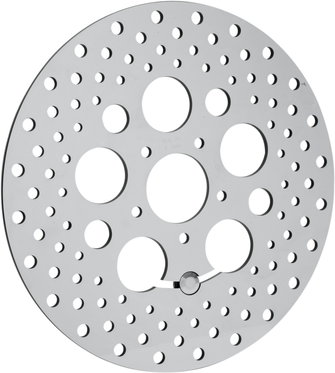 Drilled Brake Rotor - Front - 11.8" - Touring