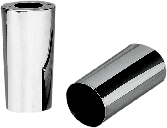 Fork Slider Cover - Extended +2" (8.5") - Chrome - Smooth