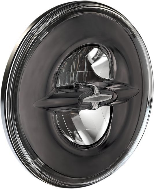 7" Reflector-Style LED Headlamp - Chrome