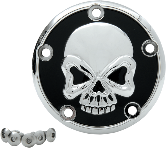 Skull Points Cover - Chrome - 5 Hole