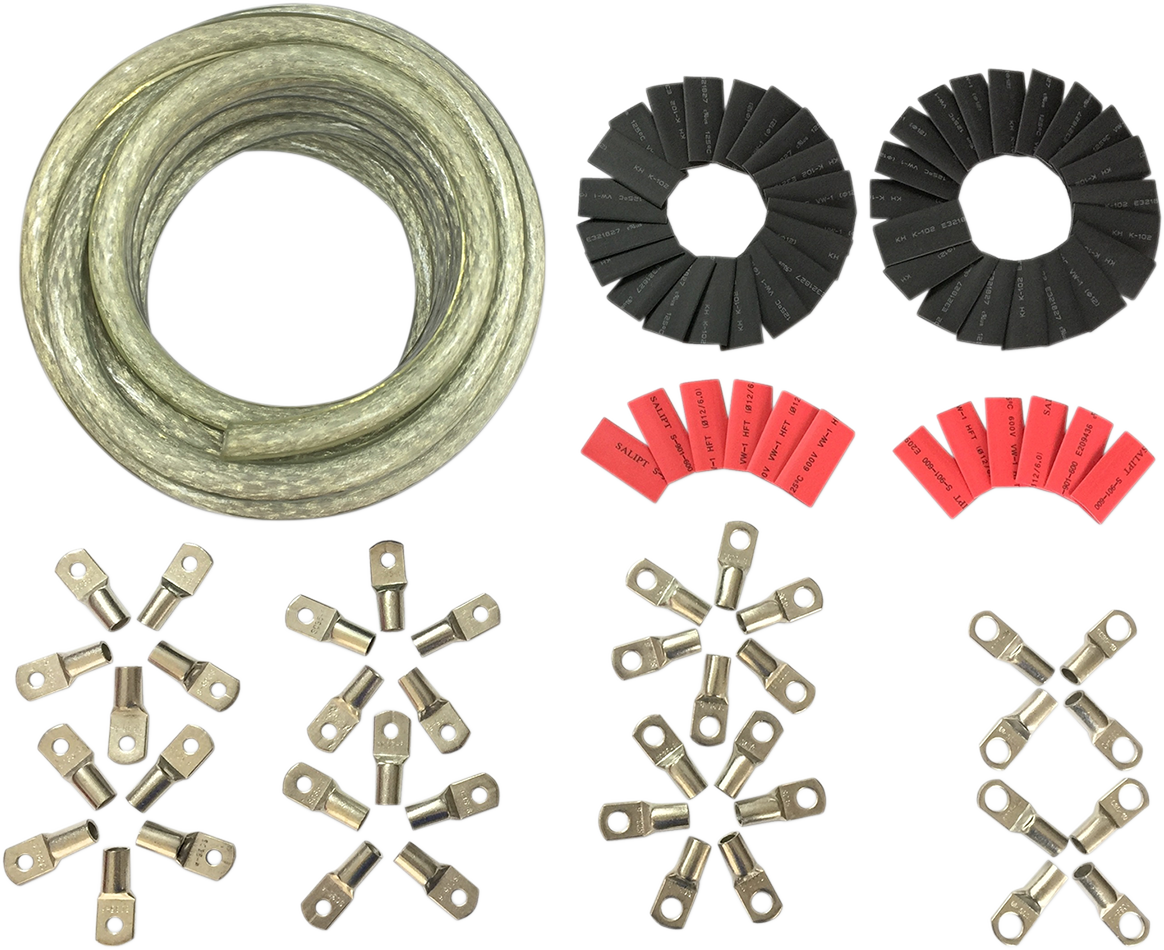 Custom Battery Cable Kit - Harley Davidson - Black