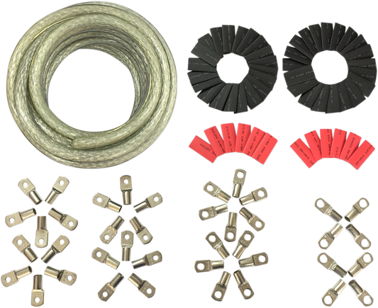 Custom Battery Cable Kit - Harley Davidson - Black