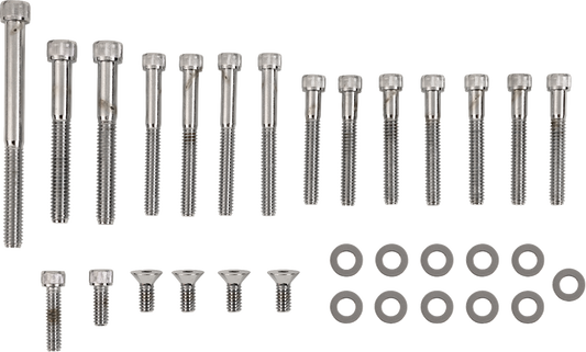 Bolt Set - Left Side Primary Cover/Crank/Shifter - Knurled