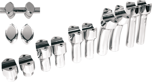 Big Buffalo Handlebar Risers - 3" - Chrome