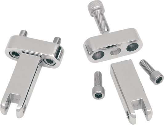 Passenger Peg Mounts - Black - FLH/FLT