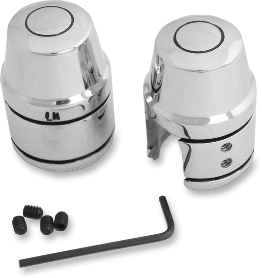 Upper Shock Bolt/Stud Cover - Chrome - '82-'90 XL/FXR