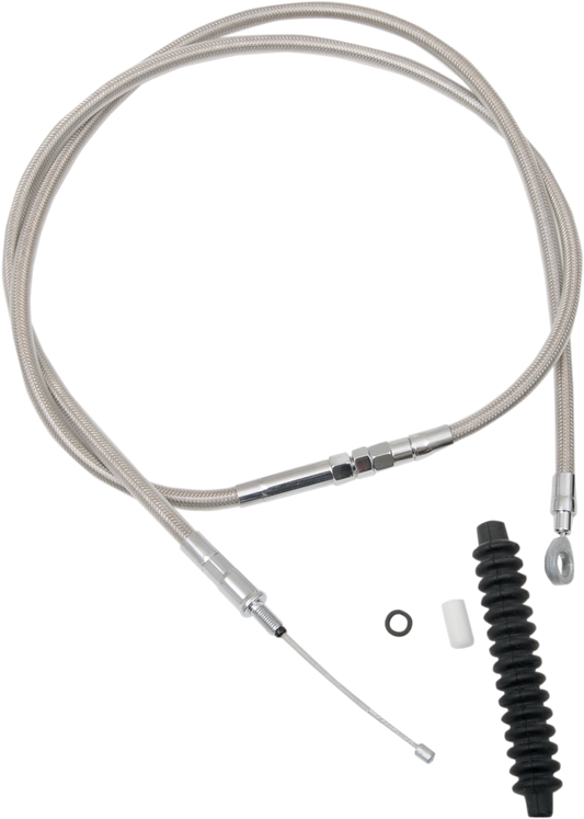 High-Efficiency Braided Stainless Steel Clutch Cable - 72-15/16"