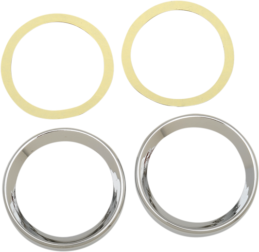 Instrument Gauge Bezel - Chrome - 2" Diameter - HD Touring/Trike