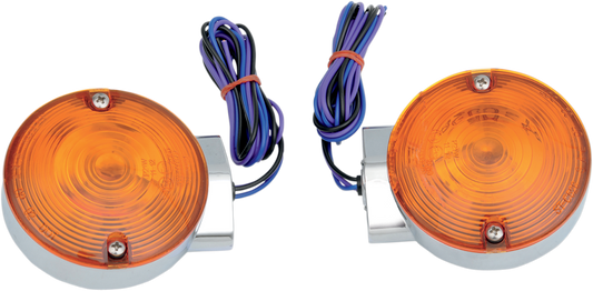 Turn Signal Light Kit - Chrome - Rear FLT