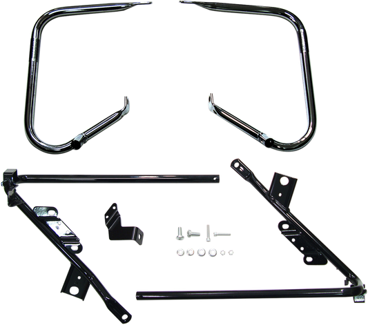Saddlebag Support Brackets - Black - FL '09-'13