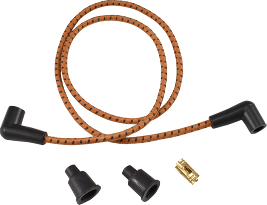 Plug Wires - Braided - Orange/Black