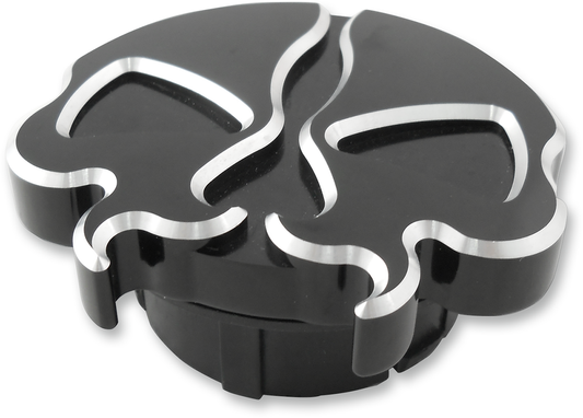 Gas Cap - Dummy - Split Skull - Black