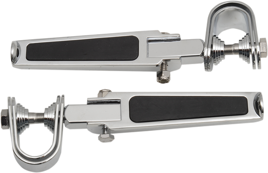 U-Clamp Foot Pegs - Rubber Inlay