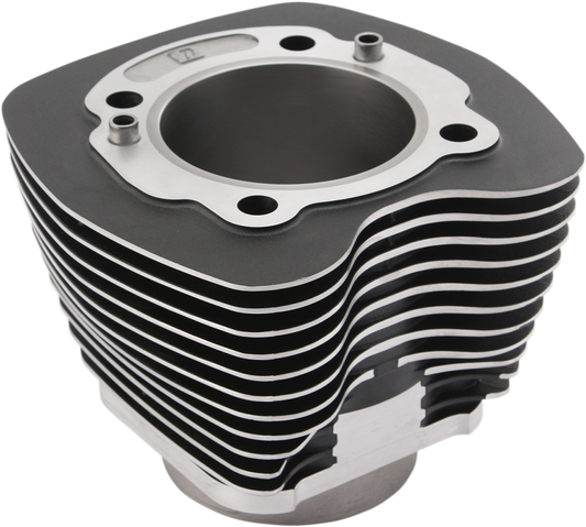 Cylinder - 3.750" Bore - Black with Highlighted Fins - 88"/96" Twin Cam '99-'17