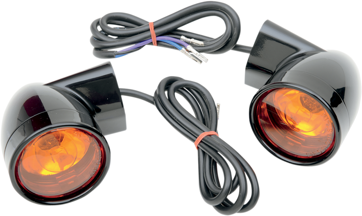 Bullet Turn Signal Lights - Rear - Chrome - Harley-Davidson