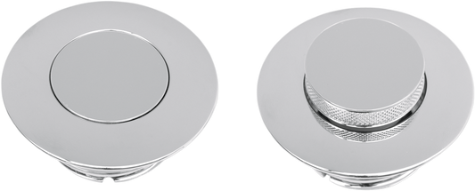Gas Cap - Large - Vented - Pop-Up - Chrome