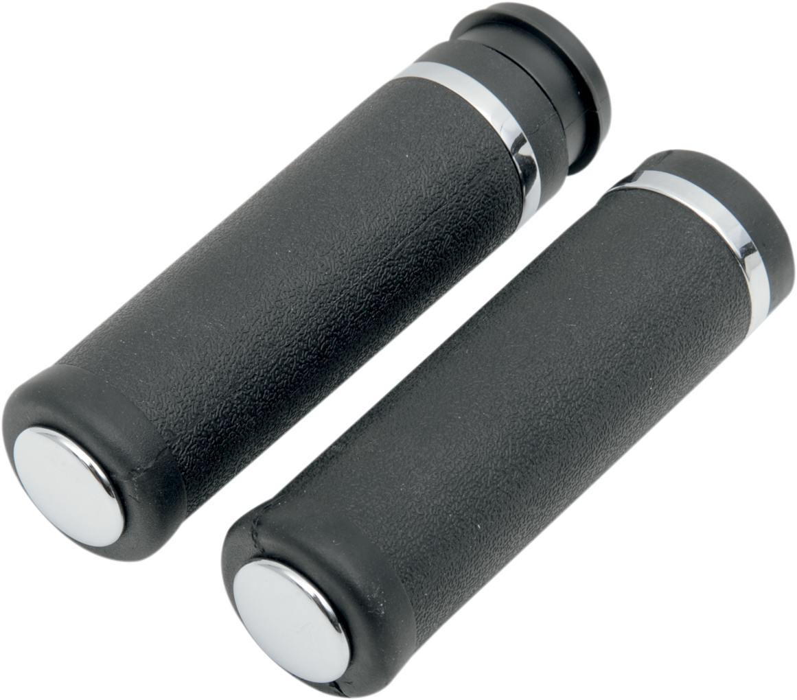 Rubber Grips with Accent Rings and End Caps - Hotop - Smooth - TBW