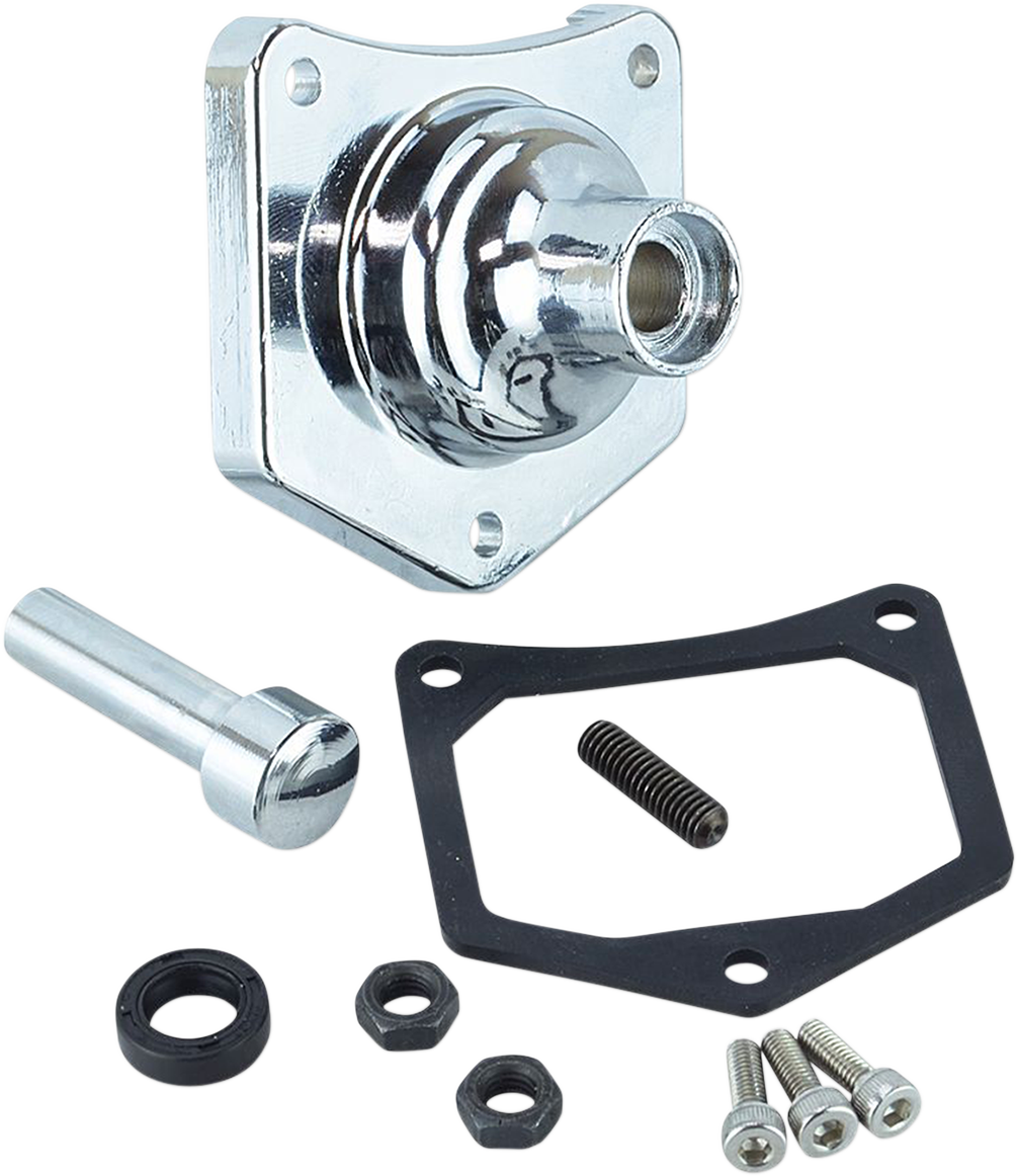 End Cover - Solenoid/Starter Button - Black Wrinkle
