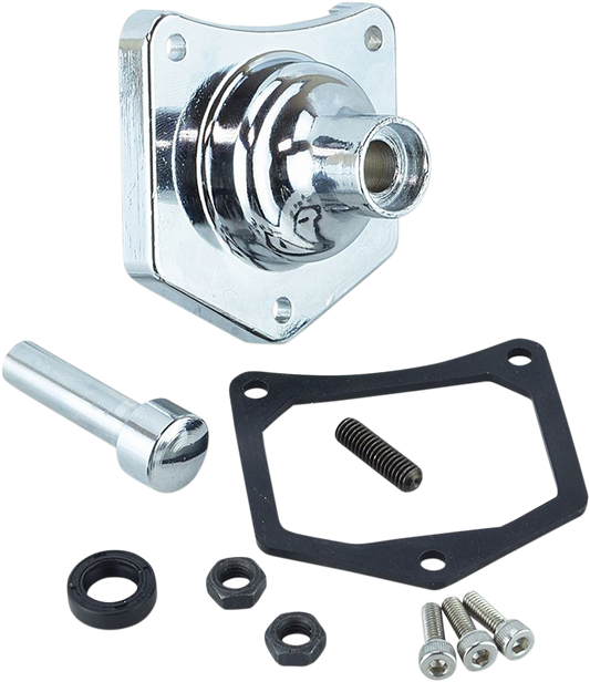 End Cover - Solenoid/Starter Button - Black Wrinkle