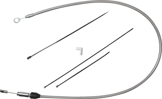 Quick Connect Clutch Cable - Upper - 48" - Black/Chrome