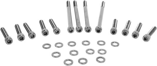 Bolt Kit - Primary Cover - Knurled - Chrome - Touring