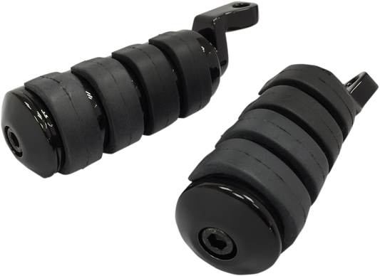 Soft Ride Foot Pegs - Large - Black - FL/FX/ELW