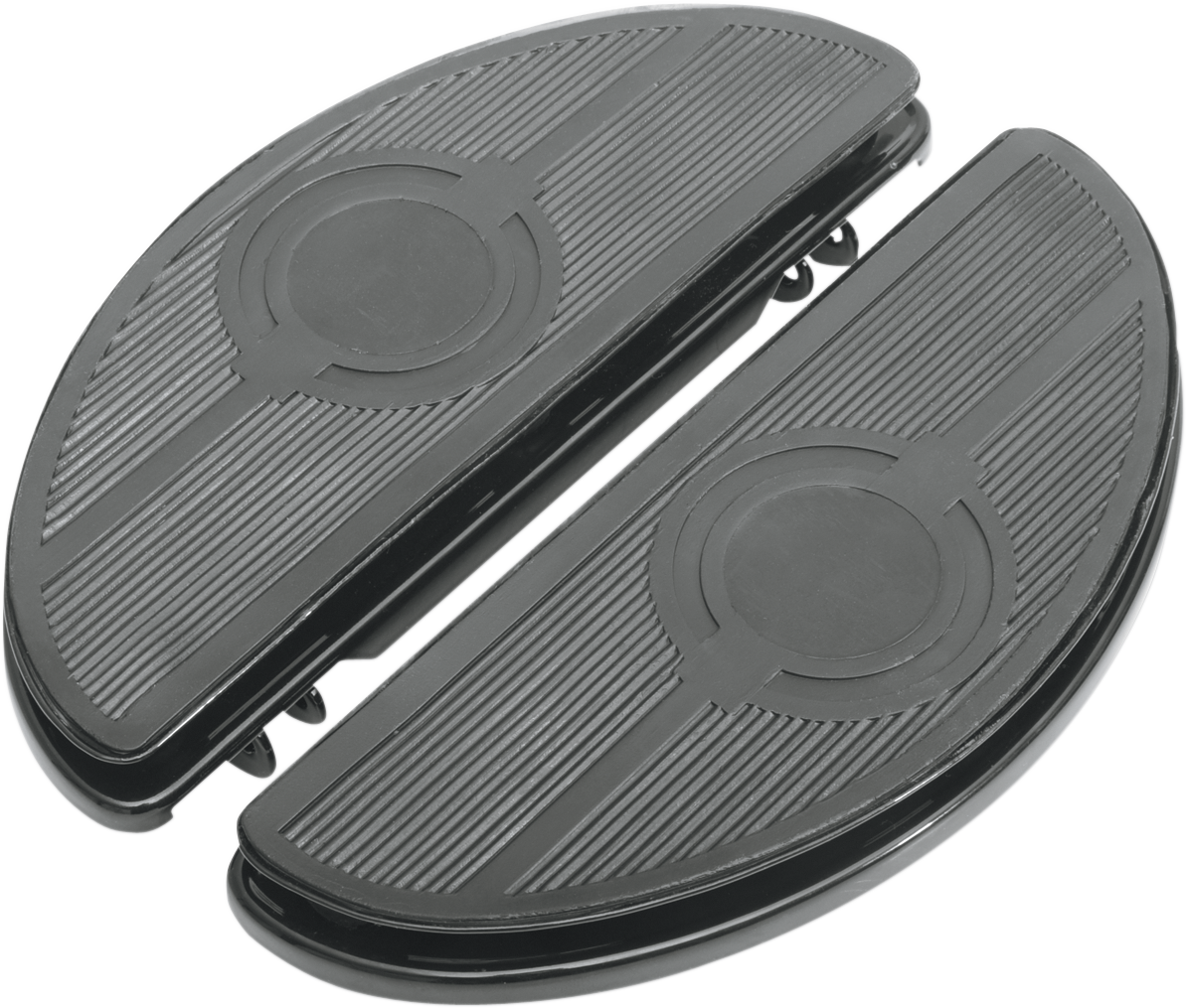 Half-Moon Floorboard - w/ Vibration Inserts - Chrome - FL