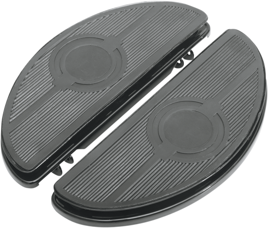 Half-Moon Floorboard - w/o Vibration Inserts - Chrome - FL