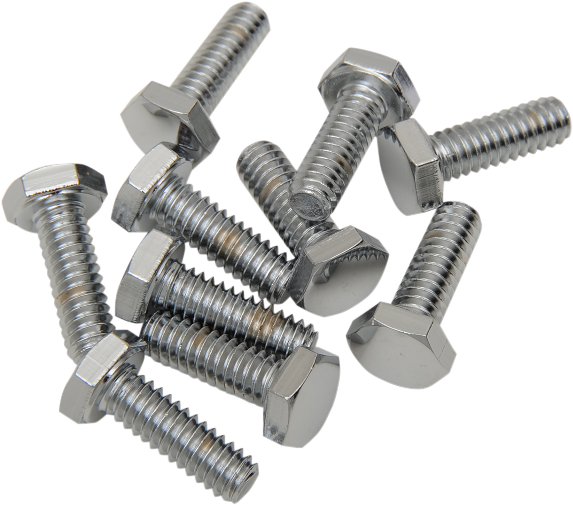 Bolts - Hex-Head - Chrome - 1/4"-20 x 2-1/4"