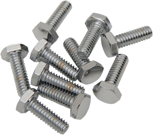 Bolts - Hex-Head - Chrome - 1/2"-13 x 1"