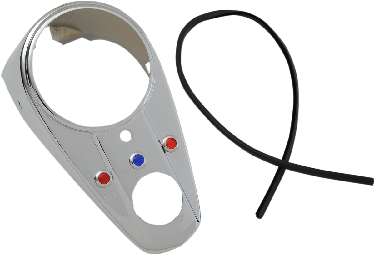 Three-Light Dash Cover - Chrome