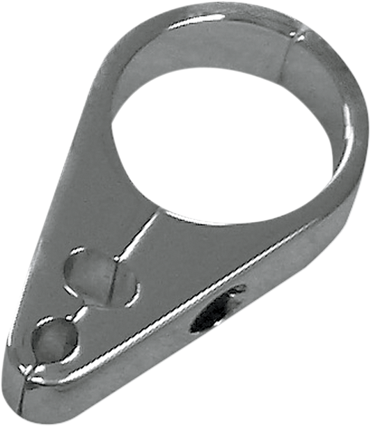 Cable Clamp - Dual Throttle/Idle - 1" - Chrome