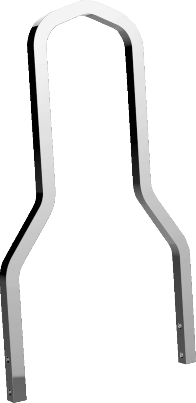 Square Sissy Bar - Tall - Black - 12.5" H x 7.5" W