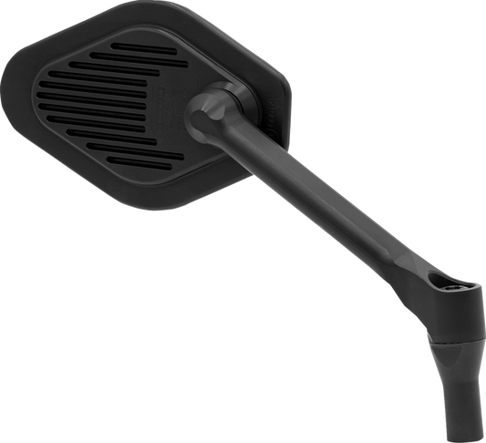Mirror - Adjustable - Diamond - Black - Short Stem - Left