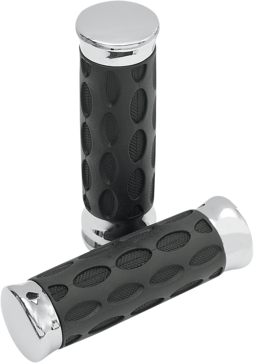 Custom Rubber Grips - Hotop - Chrome/Rubber