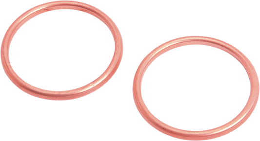 Imported Round Exhaust Port Gaskets - Copper - '66-'84 FX/FL