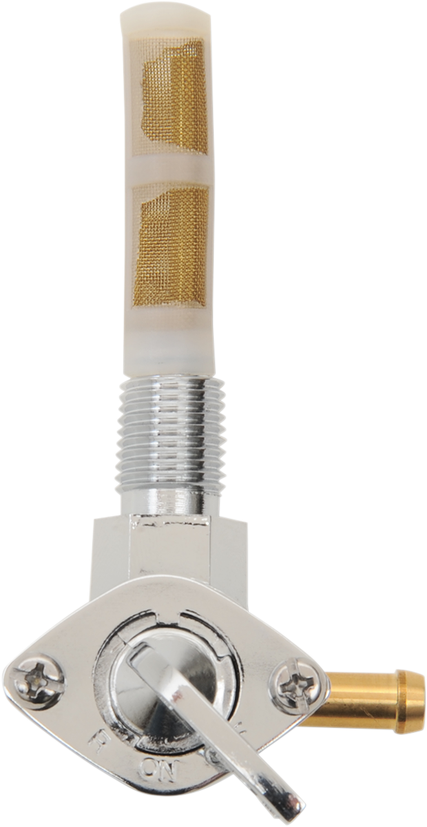 Fuel Petcock - 90° - Gloss Black - 1/4" NPT