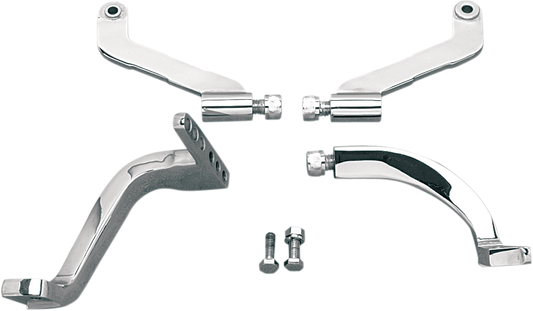 Floorboard Mounting Brackets - Chrome - FLT/FLHT