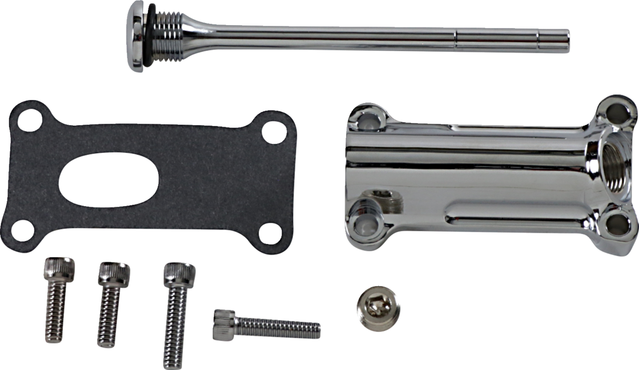 Engine Oil Spout Kit - Chrome - 02'-06' Touring