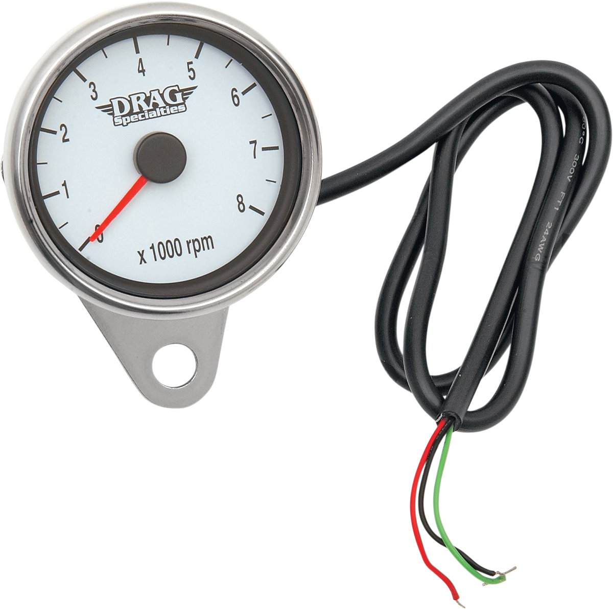 Mini Electronic Tachometer - Black - Backlit LED Black Face - 2.4"