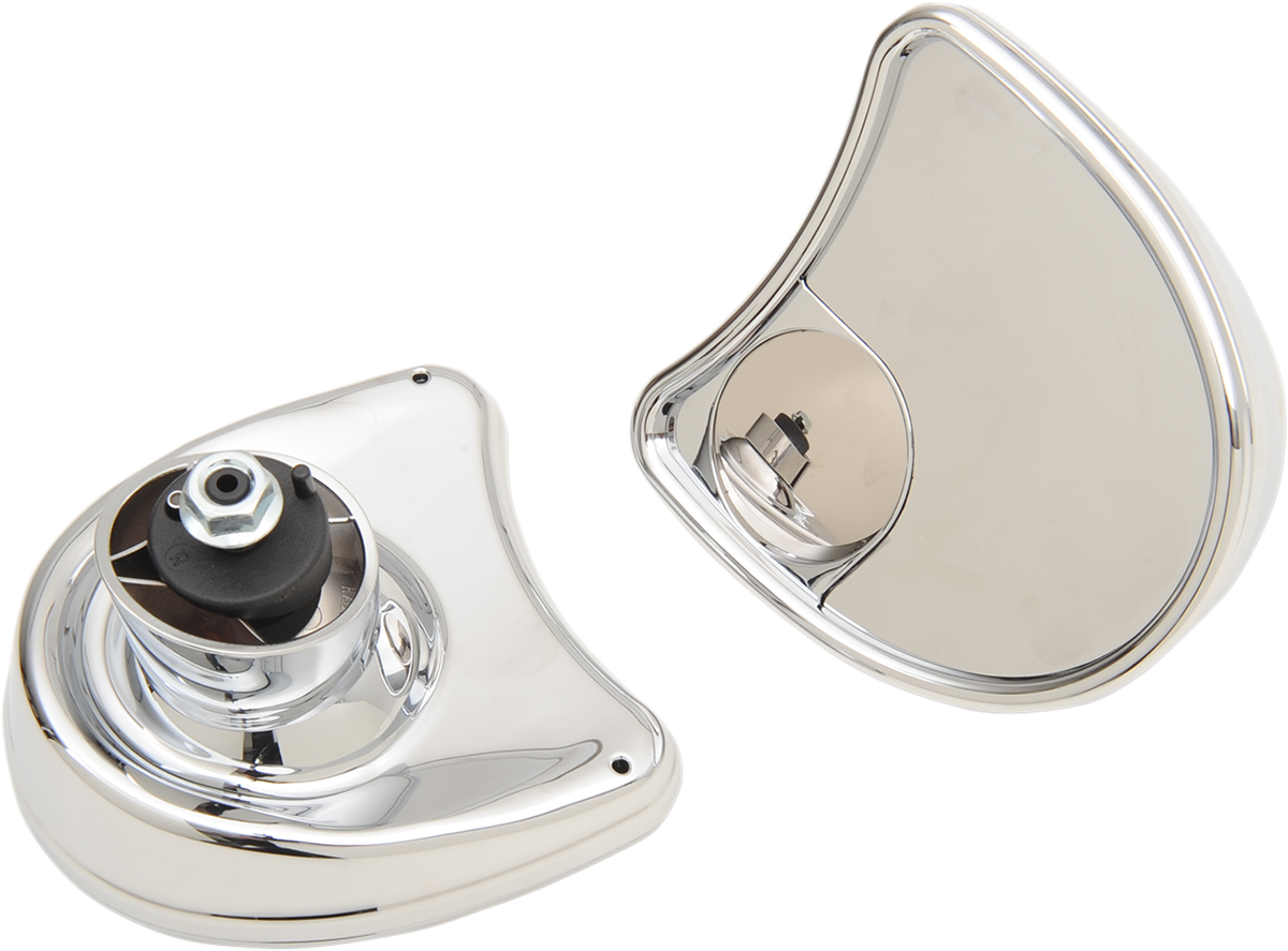 Mirror - Side View w/Blind Spot - Half-Moon - Chrome