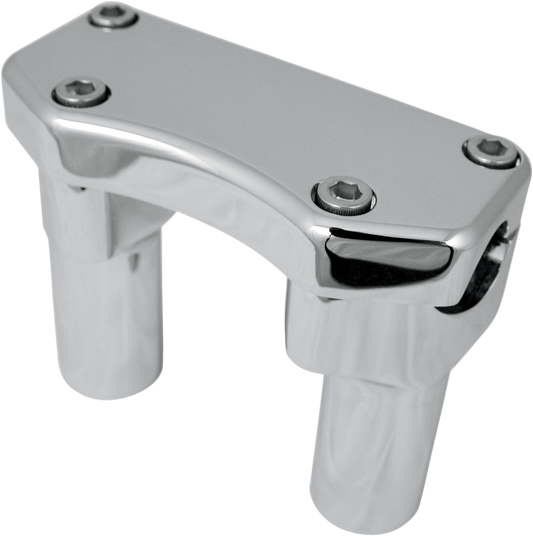 Handlebar Riser & Top Clamp Kit - 1-1/2" - Buffalo - Black
